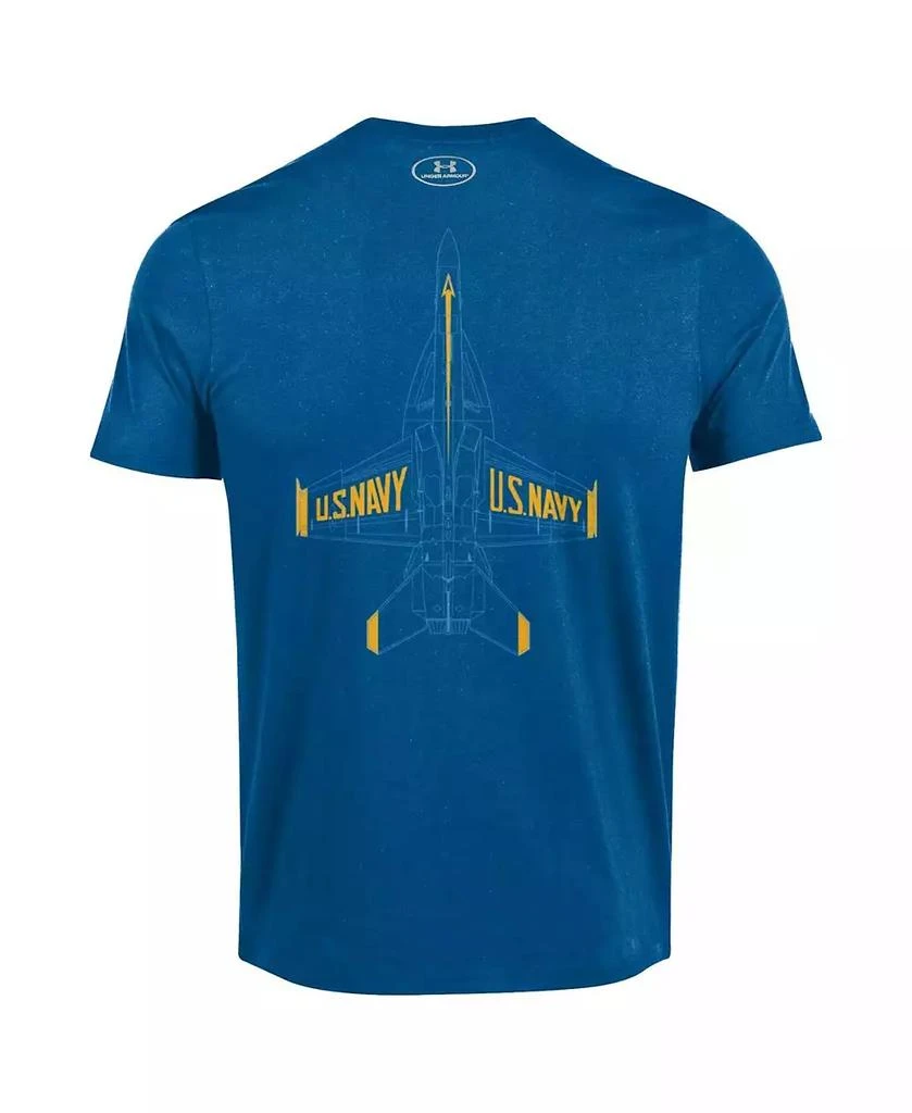 Under Armour Men's Royal Navy Midshipmen Blue Angels T-shirt 3