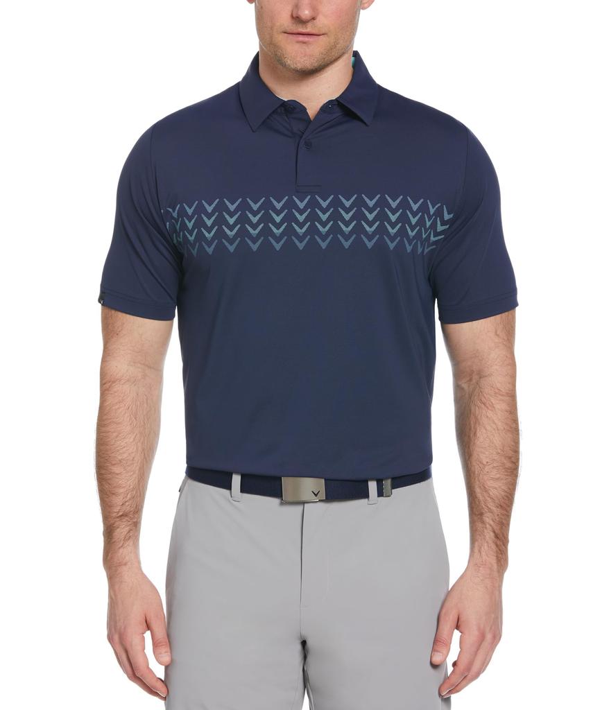 Callaway Trademark Chevron Color Block Polo