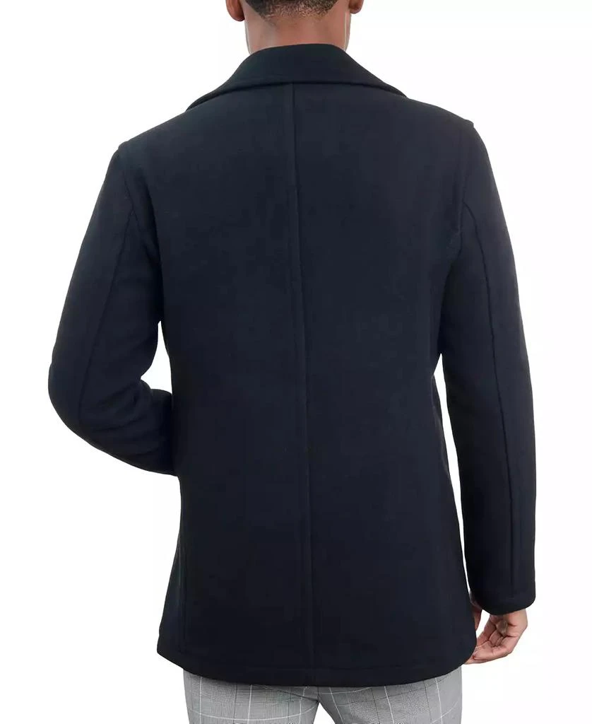 London Fog Men Double-Breasted Wool Blend Peacoat 2