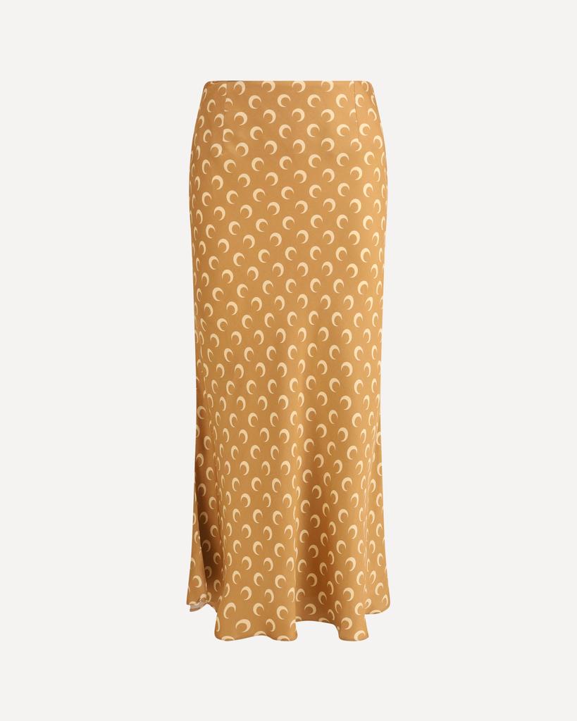 MARINE SERRE Moon satin midi Skirt