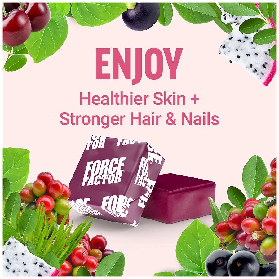 Force Factor Collagen Boosting Superfoods Soft Chews Tropical Fruit 7