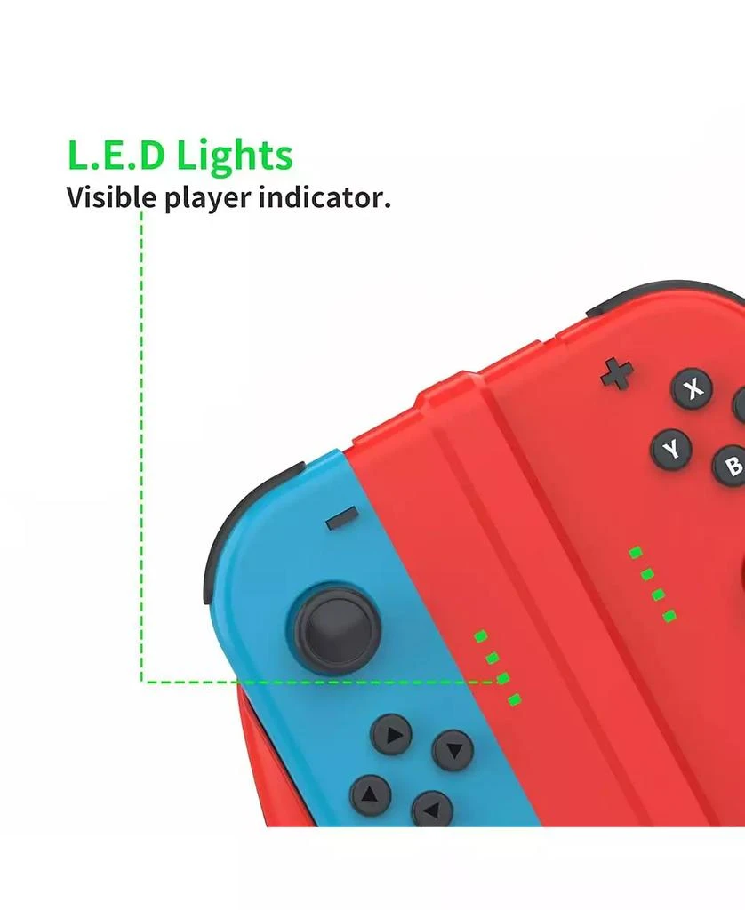 DOYO Red Detachable Controller Holder Grip For JOY CON Gamepad Nintend Switch Oled,Attachments 7