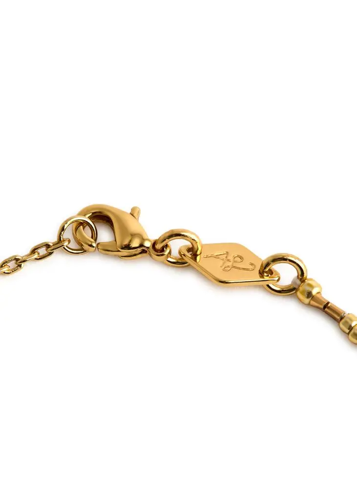 Anni Lu Asym beaded 18kt gold-plated bracelet 4