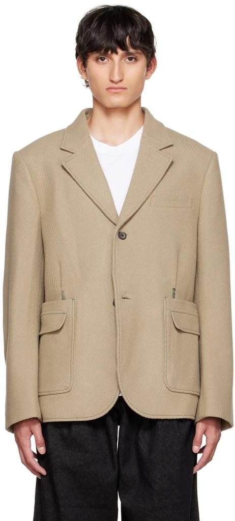 ADER error Beige Brushed Blazer 1