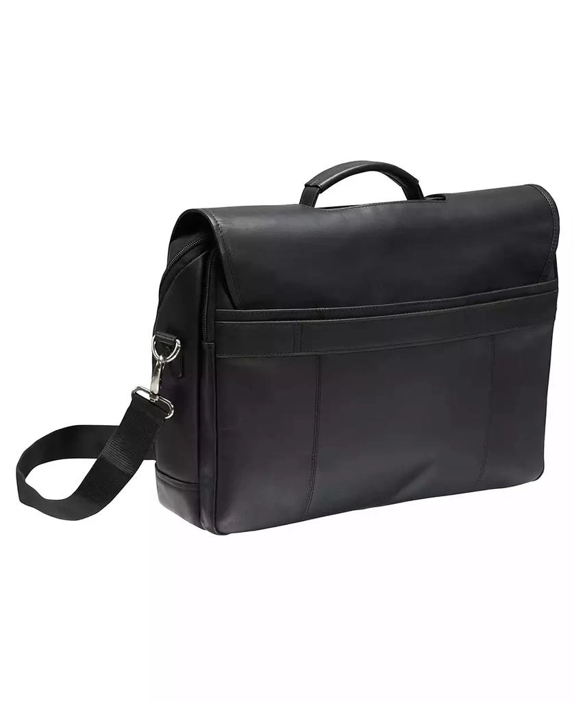 Mancini Leather Goods Men's Double Compartment Briefcase with RFID Secure Pocket for 15.6" Laptop and Tablet 4
