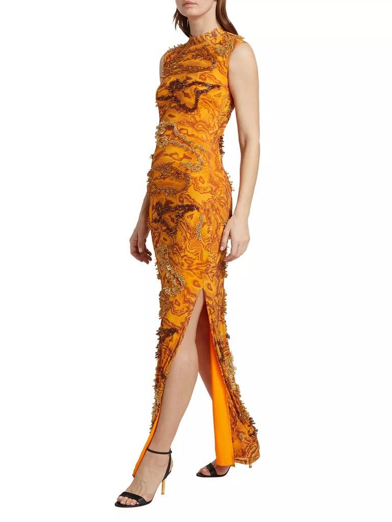Onalaja Zusi Evergreen Column Maxi Dress 4