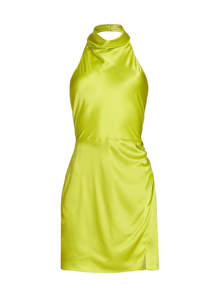 Amanda Uprichard Joanne Silk Mini Dress - Green - Large