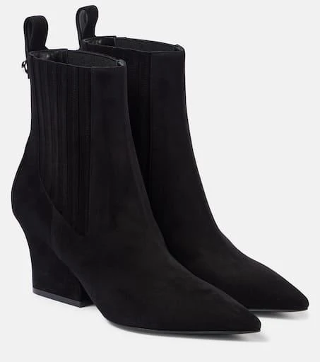 Valentino VLogo Lockette suede ankle boots 1