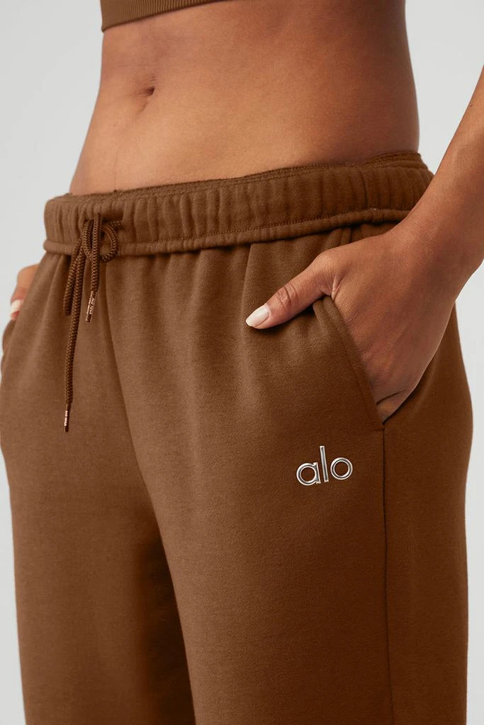 Alo Accolade Straight Leg Sweatpant - Cinnamon Brown 4