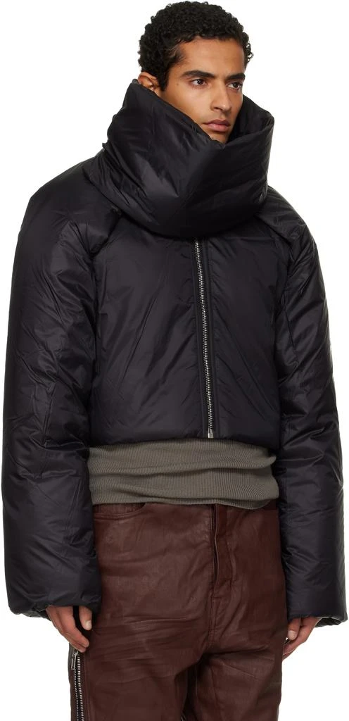 Rick Owens Black Concordians Convertible Cropped Jacket 2