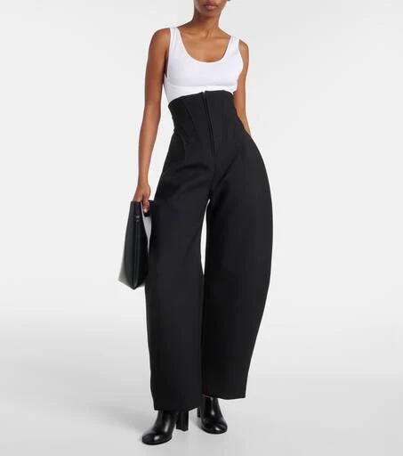 Alaïa Babylone leather mules 2