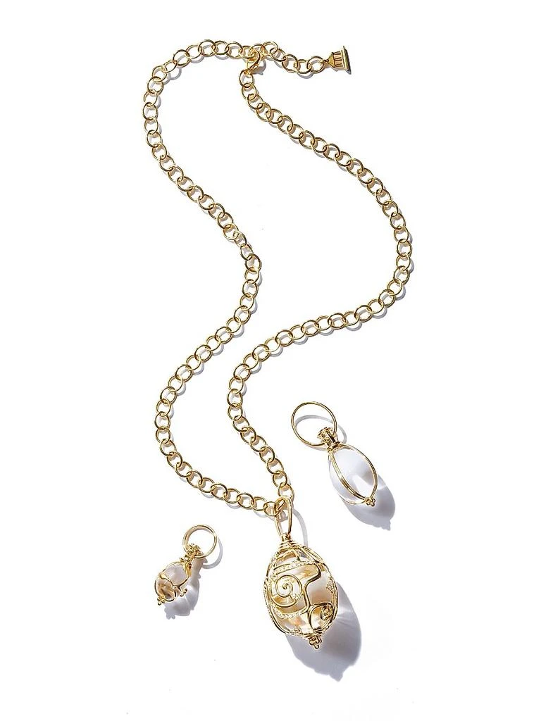 Temple St. Clair Florence86 Rock Crystal 
18K Yellow Gold Amulet 5