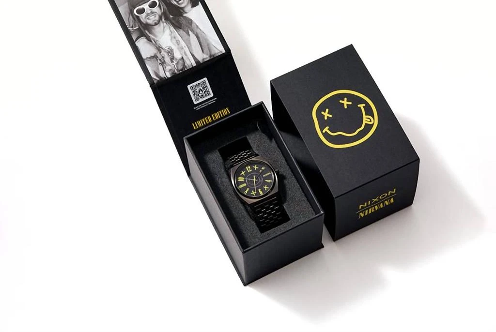 Nixon Nixon - Unisex Nirvana Time Teller Smiley Face Watch 5