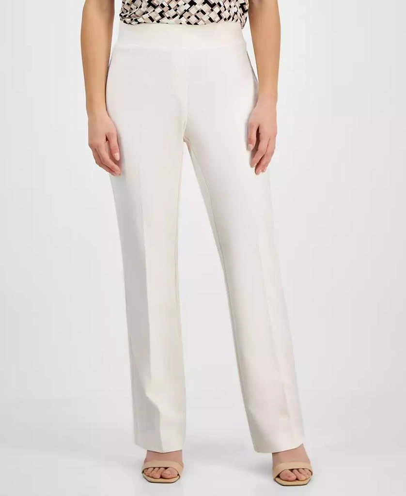 AK Anne Klein Petite Pull-On Crepe Trousers 3
