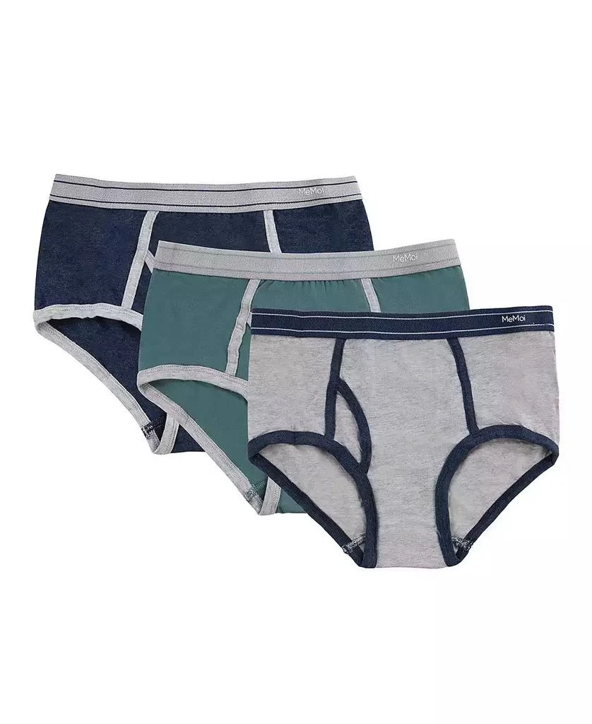Memoi 3 Pairs Boy’s Soft Cotton Blend Briefs Toddler|Child