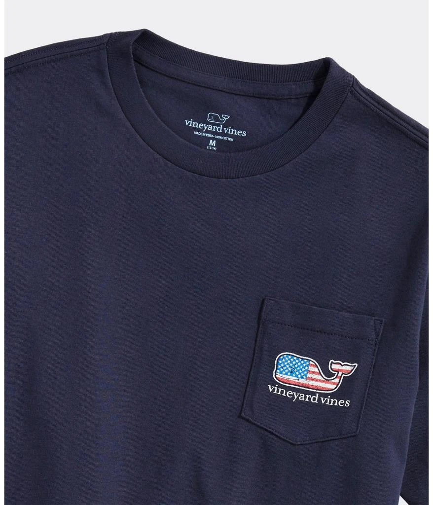 Vineyard Vines Flag Whale Short-Sleeve Pocket Tee (Toddler/Little Kids/Big Kids) 4