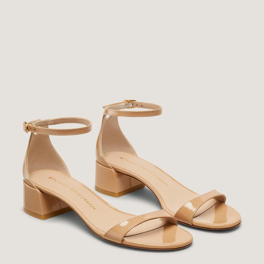 Stuart Weitzman Nudist Block-Heel Sandal 35