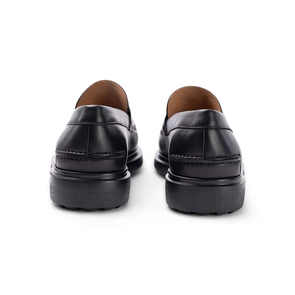 Salvatore Ferragamo Black Slip-On Loafers with Metal Detail Salvatore Ferragamo | Shoes | Salvatore Ferragamo Black  main image 2