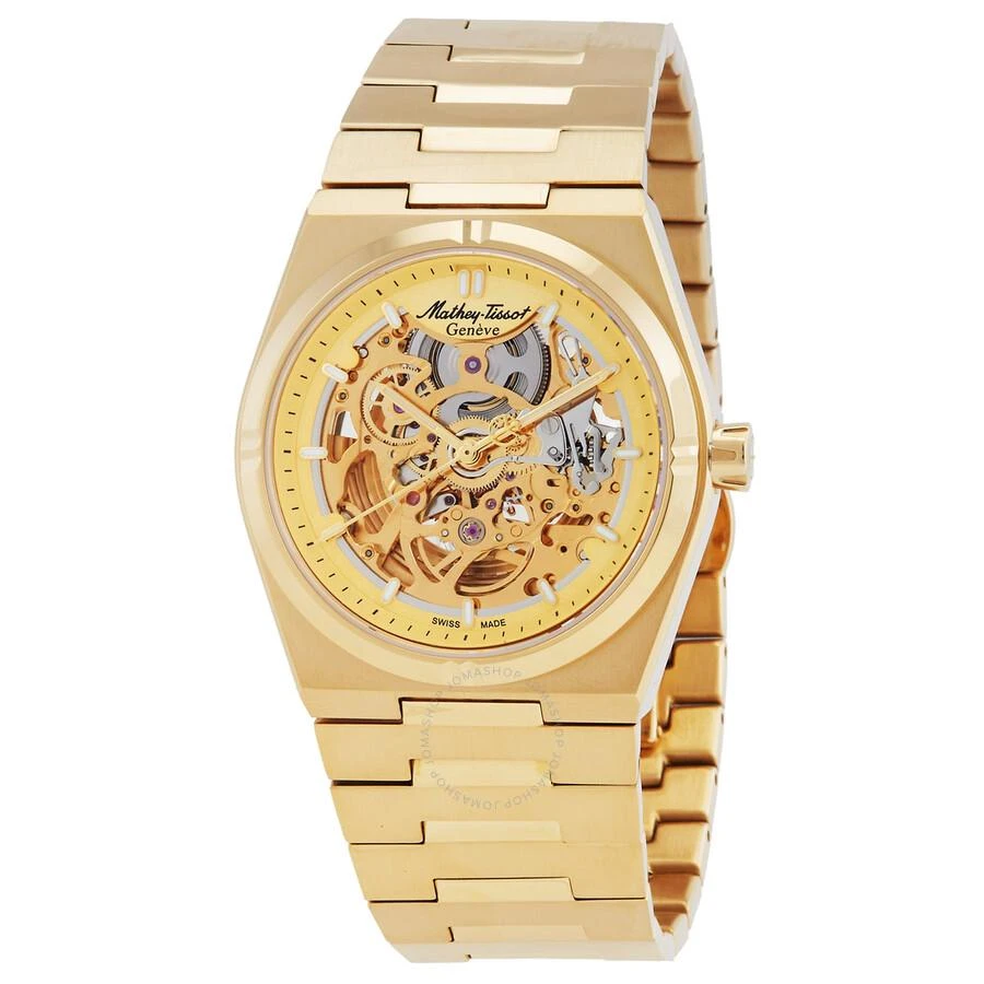 Mathey-Tissot Zeus Skeleton Automatic Champagne Dial Men's Watch H118CFPDI 1