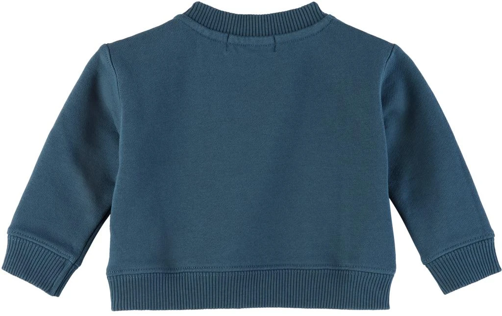 Palm Angels Baby Blue Curved Logo Sweatshirt 2