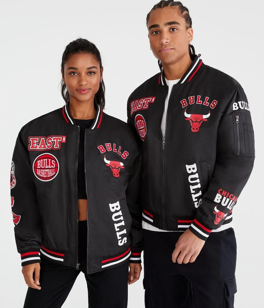 Aeropostale Chicago Bulls Basketball Bomber Jacket 1