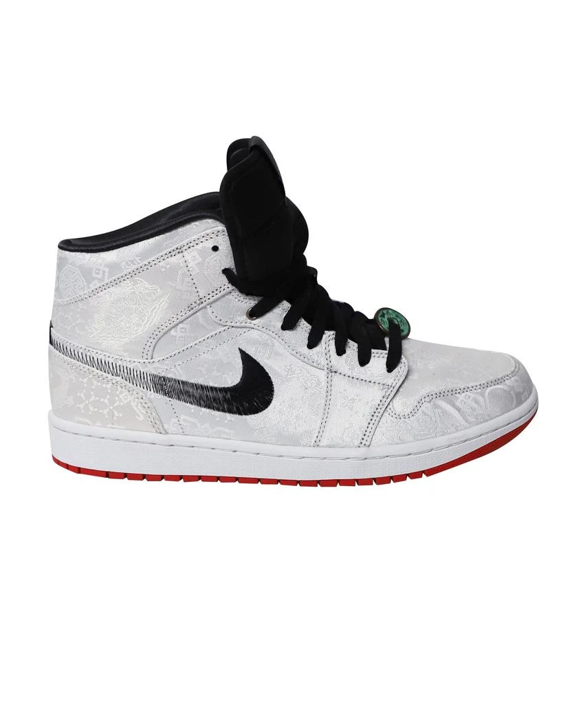 NIKE Edison Chen x Air Jordan 1 Mid “Fearless” CLOT in White Canvas 1