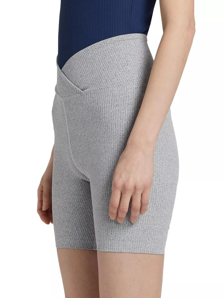 Year Of Ours Rib-Knit V-Waist Bike Shorts 4