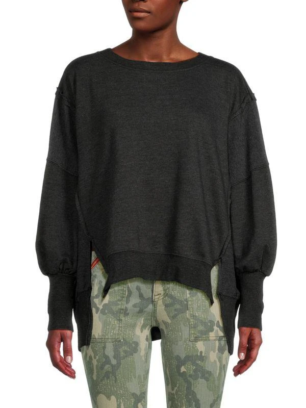 Etienne Marcel High Low Drop Shoulder Sweatshirt 1