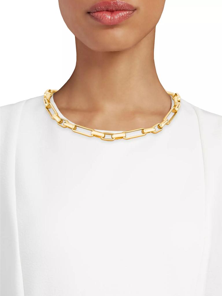 Kenneth Jay Lane 18K Goldplated Chunky Oval-Link Necklace