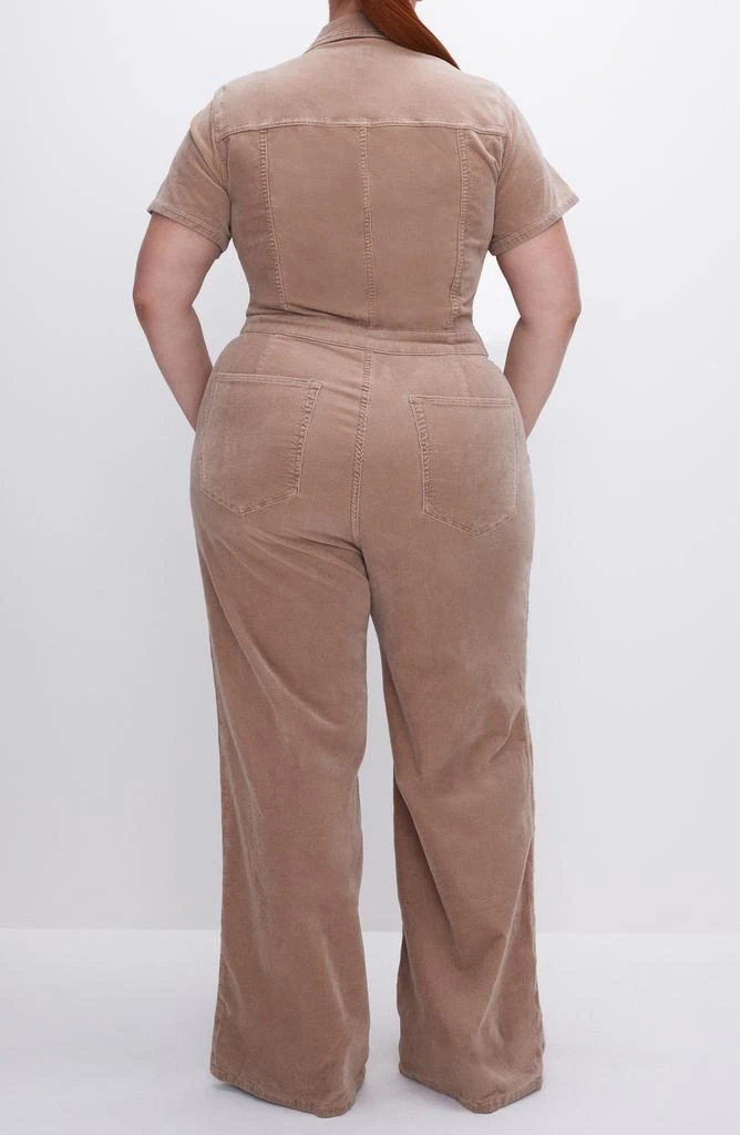 Good American Palazzo Corduroy Jumpsuit 4