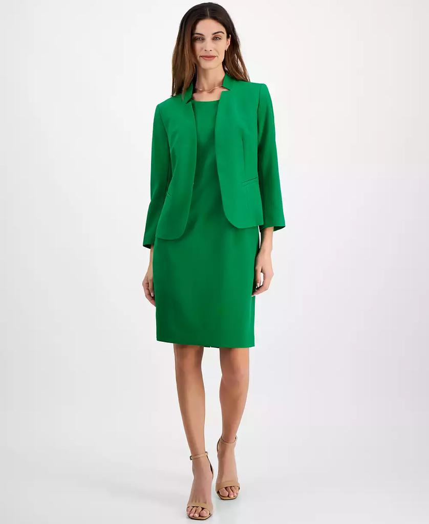Le Suit Petite Cutout Kissing Jacket & Sheath Dress Suit Regular & Petite Sizes