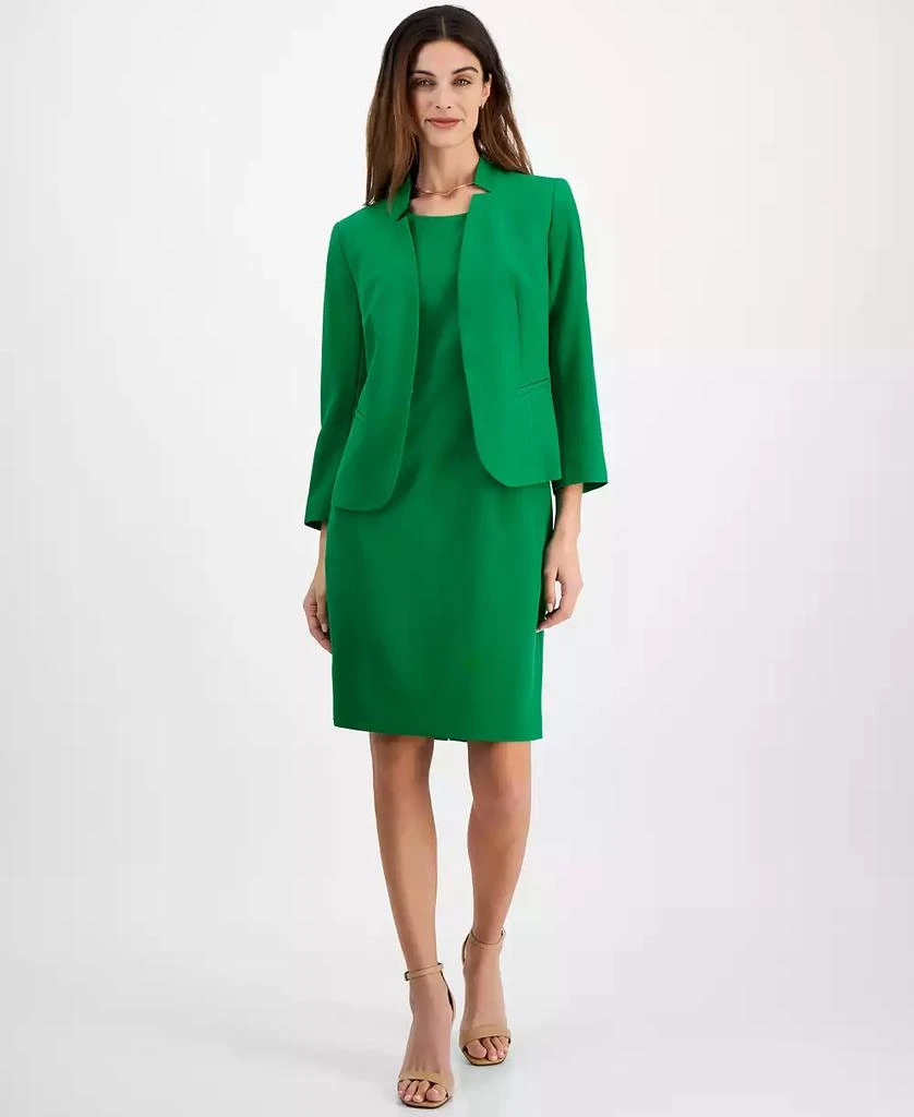 Le Suit Petite Cutout Kissing Jacket & Sheath Dress Suit Regular & Petite Sizes 1