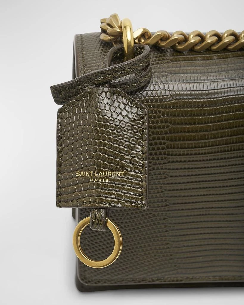 Yves Saint Laurent Sunset Small YSL Lizard Crossbody Bag 5