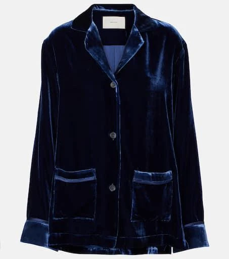 Asceno Beverly velvet shirt 1