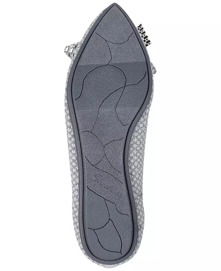 SKECHERS Women's Cleo Point Bow - Shimmery Shine Skimmer Flats from Finish Line 6