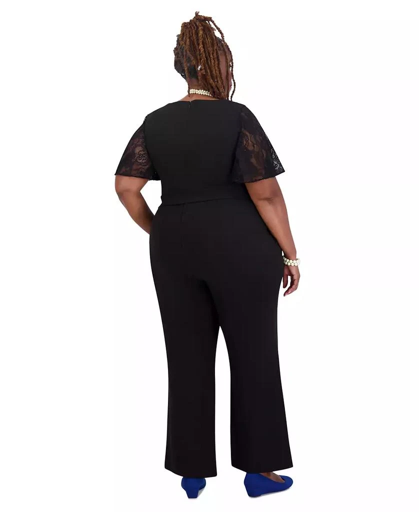 Kasper Lace-Sleeve Jumpsuit, Women's & Plus Size 2