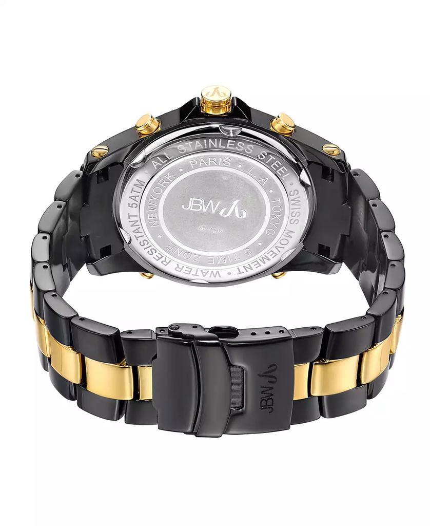 Jbw Men's Jet Setter Diamond (2 ct.t.w.) Black Ion-Plated Stainless Steel Watch