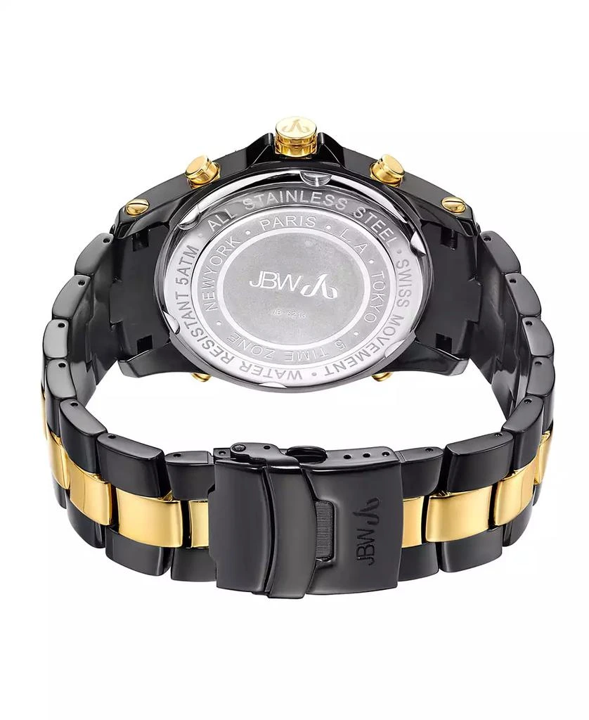 Jbw Men's Jet Setter Diamond (2 ct.t.w.) Black Ion-Plated Stainless Steel Watch 2