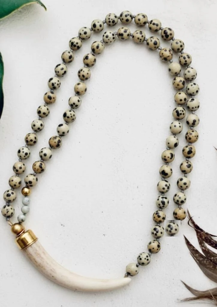 L Rae Jewelry L Rae Jewelry - Women
s Boho Knotted Gemstone Deer Antler Necklace