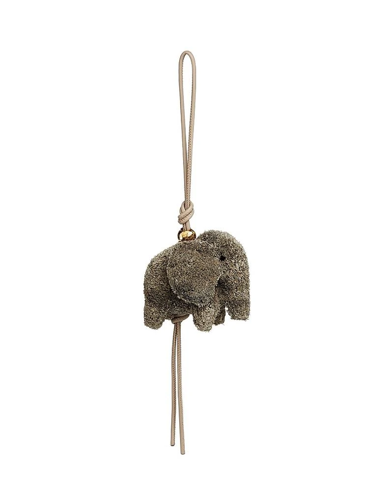 Loewe LOEWE x Paula
s Ibiza Raffia 
Leather Elephant Charm