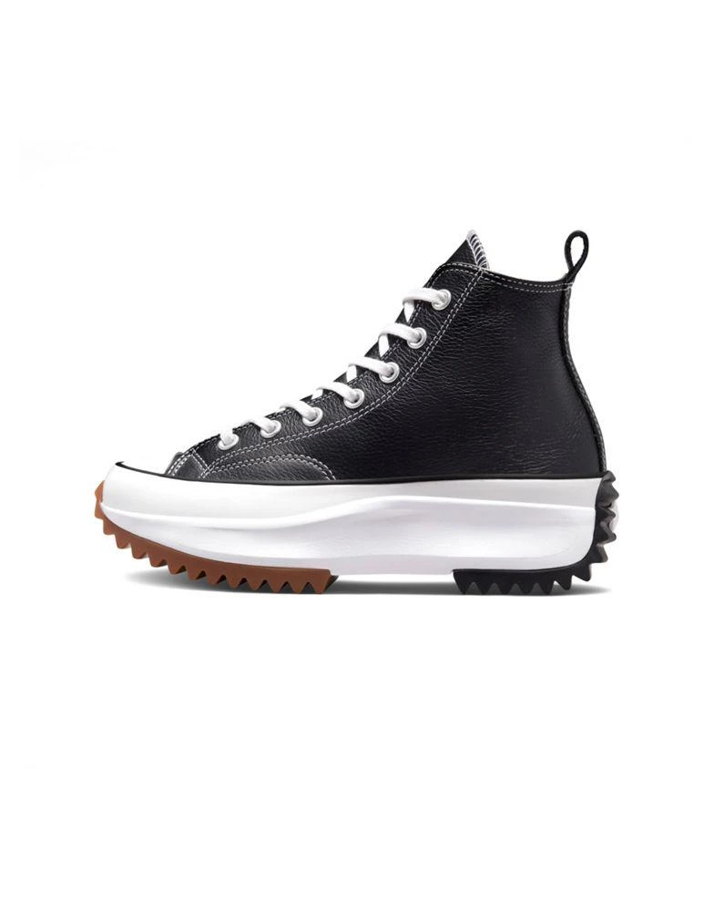 Converse Converse Run star hike platform foundational leather in black/white/gum 3