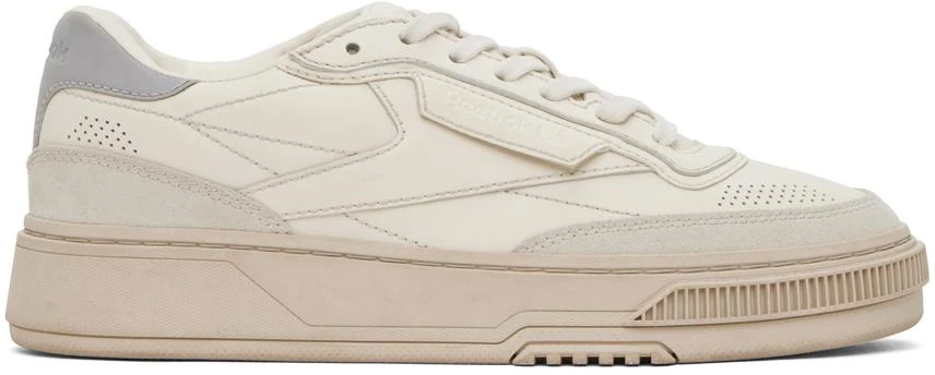 Reebok Off-White & Gray Club C LTD Sneakers 1