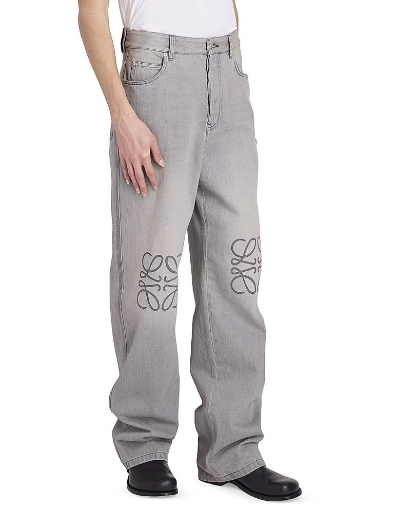 Loewe Anagram Logo Baggy Jeans 4