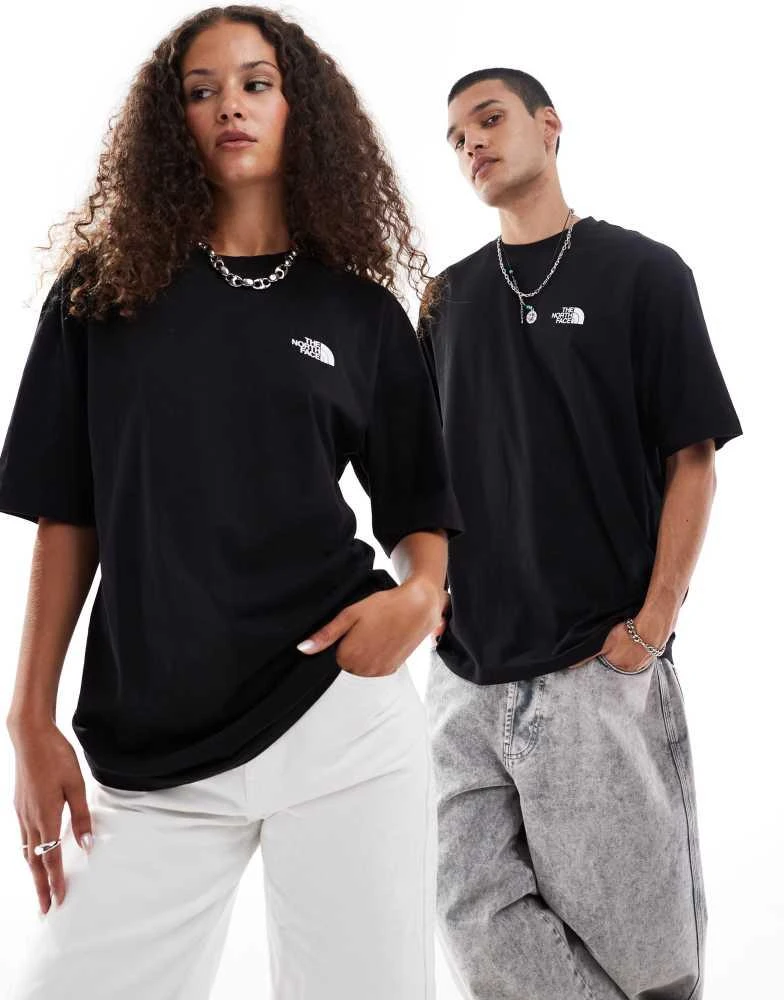 The North Face The North Face Half Dome back print oversized t-shirt in black 2