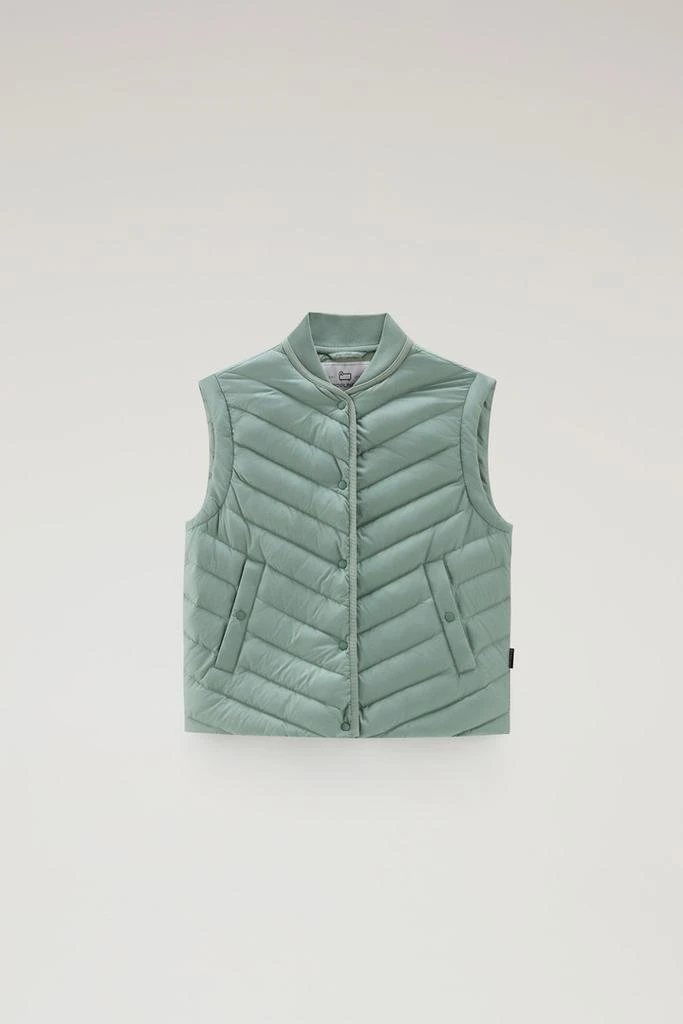 Woolrich Microfiber Vest with Chevron Quilting - Women - Black 5