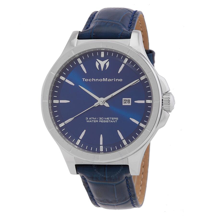 TechnoMarine MoonSun Date Quartz Blue Dial Men's Watch TM-822012