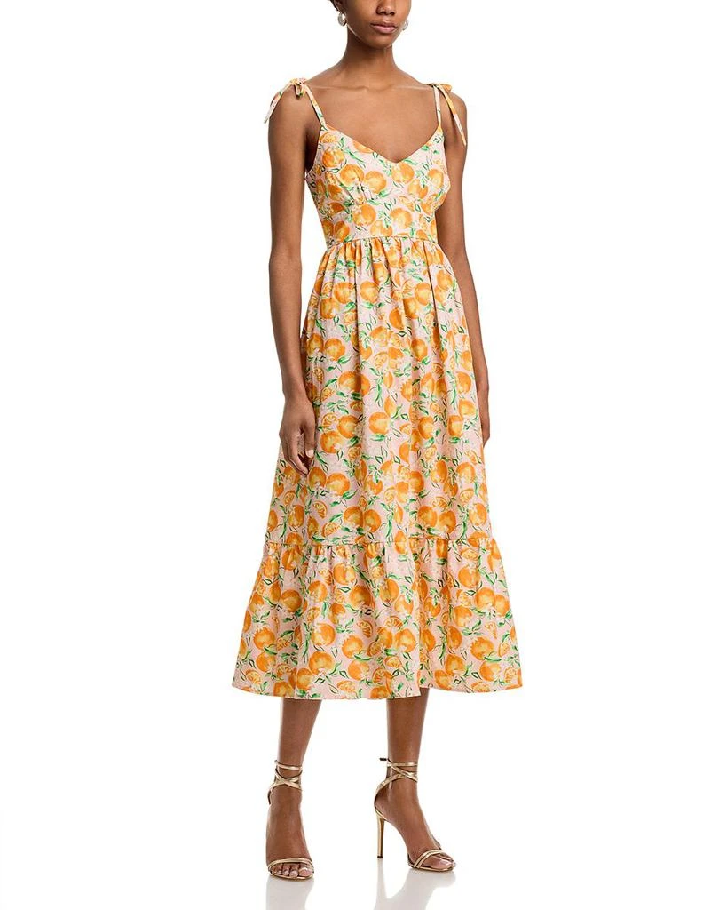 AQUA Floral Midi Dress - Exclusive 1