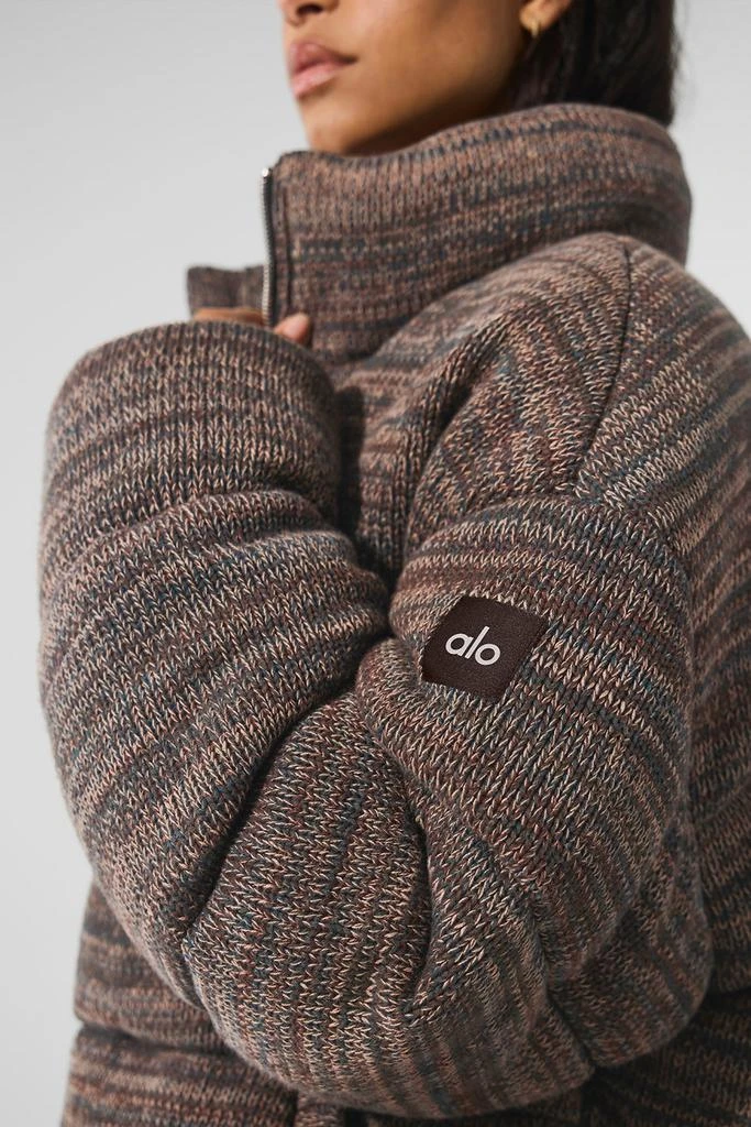 Alo Stage Sweater Puffer - Brown Multi 3