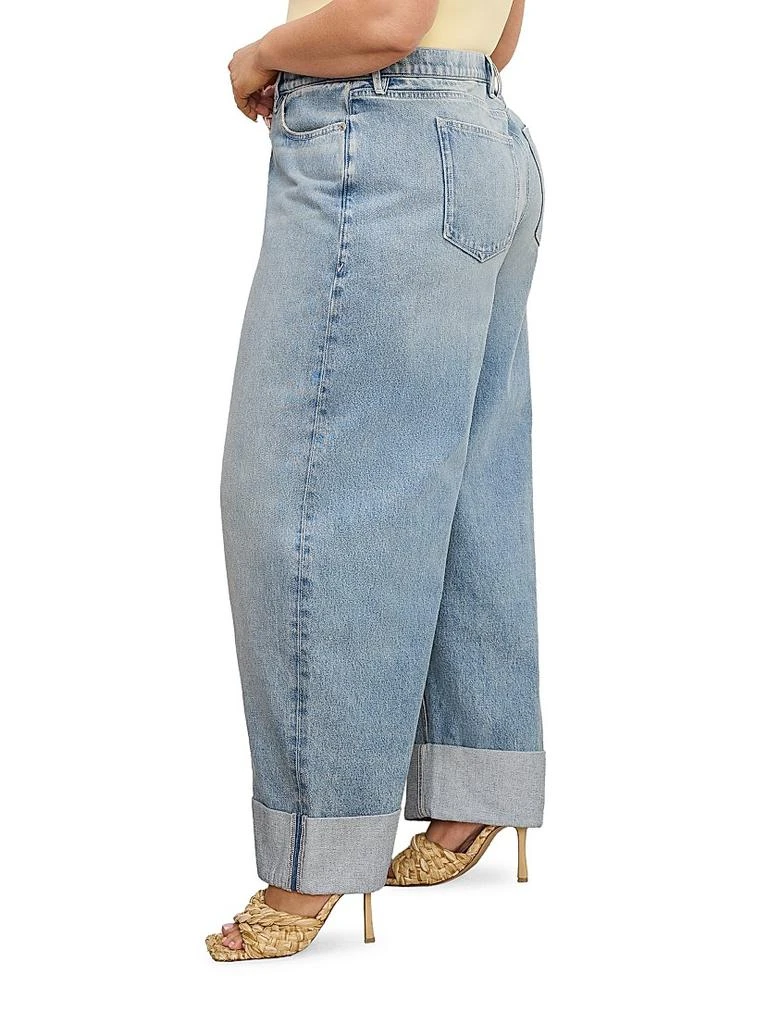 Good American Good Barrel Relaxed Jeans 9