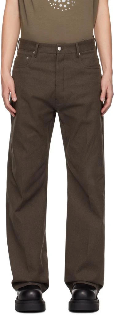 Rick Owens Brown Porterville Geth Jeans 1